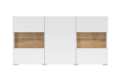 Ava 25 Display Sideboard Cabinet 120cm in White Matt