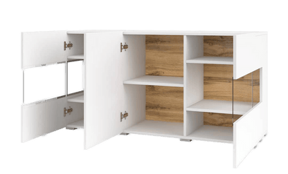 Ava 25 Display Sideboard Cabinet 120cm in White Matt