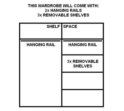 Arti AR-03 Sliding Door Wardrobe 181cm in White Matt