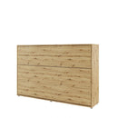 BC-05 Horizontal Wall Bed Concept in Oak Artisan [EU Large Single]