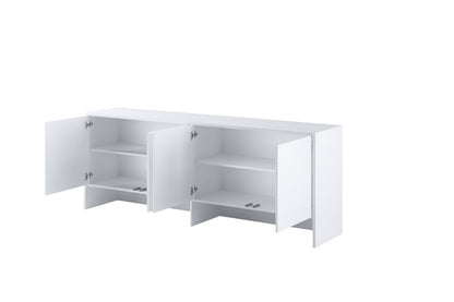 BC-10 Over Bed Unit for Horizontal Wall Bed Concept In White Gloss