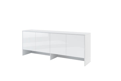 BC-10 Over Bed Unit for Horizontal Wall Bed Concept In White Gloss