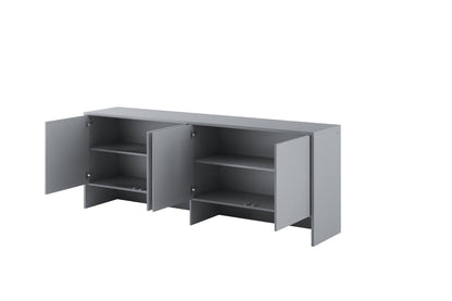 BC-10 Over Bed Unit for Horizontal Wall Bed Concept In Grey Matt