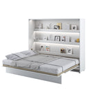 BC-14 Horizontal Wall Bed Concept in White Gloss [EU King Size]