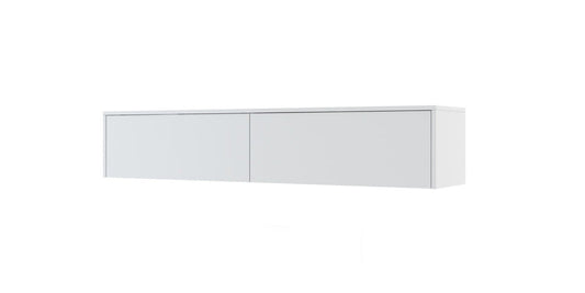 BC-15 Over Bed Unit for Horizontal Wall Bed Concept in White Matt [EU King]