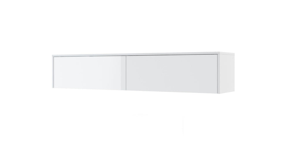 BC-15 Over Bed Unit for Horizontal Wall Bed Concept in White Gloss [EU King]