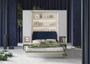 BC-17 Optional Headboard For BC-12 Vertical Wall Bed Concept in Boucle Beige [EU King]