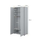 Bed Concept BC-20 Hinged Door Wardrobe 101cm in Grey