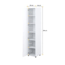 Bed Concept BC-21 Tall Storage Cabinet in White Gloss