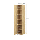 Bed Concept BC-21 Tall Storage Cabinet in Oak Artisan