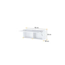 Bed Concept BC-29 Wall Shelf in White Gloss