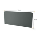 BC-33 Optional Headboard For BC-13 Vertical Wall Bed Concept in Graphite [EU Super King]