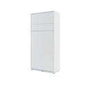 BC-03 Vertical Wall Bed Concept in White Matt [EU Single]