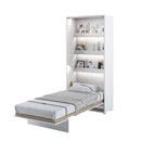 BC-03 Vertical Wall Bed Concept in White Gloss [EU Single]