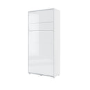 BC-03 Vertical Wall Bed Concept in White Gloss [EU Single]