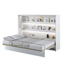 BC-04 Horizontal Wall Bed Concept in White Gloss [EU Double]