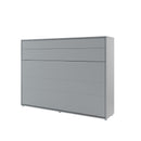 BC-04 Horizontal Wall Bed Concept in Grey Matt [EU Double]