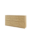 BC-06 Horizontal Wall Bed Concept in Oak Artisan [EU Single]