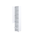 BC-07 Tall Storage Cabinet for Vertical Wall Bed Concept in White Gloss