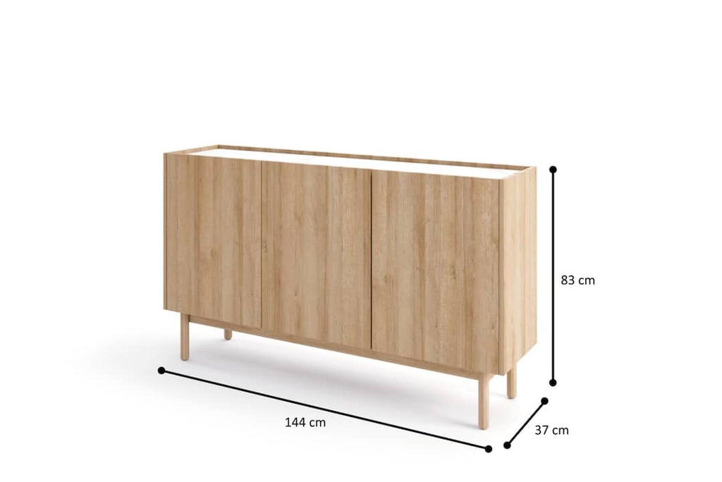 Boho Sideboard Cabinet 144cm in Oak Riviera