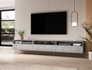 Baros 40 TV Cabinet 270cm in Concrete Grey