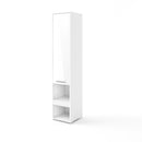 CP-07 Tall Storage Cabinet for Vertical Wall Bed Concept in White Gloss