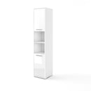 CP-08 Tall Storage Cabinet for Vertical Wall Bed Concept in White Gloss