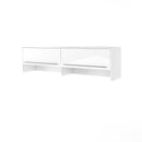 CP-09 Over Bed Unit for Horizontal Wall Bed Concept in White Gloss [EU Double]