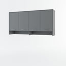 CP-11 Over Bed Unit for Horizontal Wall Bed Concept in Grey Matt [EU Single]