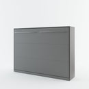 CP-04 Horizontal Wall Bed Concept in Grey Matt [EU Double]