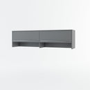 CP-09 Over Bed Unit for Horizontal Wall Bed Concept in Grey Matt [EU Double]