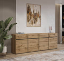 Kross 25 Sideboard Cabinet 225cm in Oak Wotan