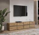 Kross 40 TV Cabinet 225cm in Oak Wotan