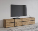 Kross 40 TV Cabinet 225cm in Oak Wotan