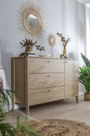 Cozy 3-Drawer Chest Of Drawers in Oiled Oak