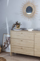 Cozy 3-Drawer Chest Of Drawers in Oiled Oak