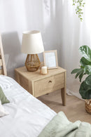 Cozy Bedside Table in Oiled Oak