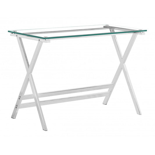 Cadet Console Table - Glass with Metal Frame