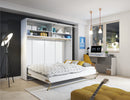 CP-05 Horizontal Wall Bed Concept in Grey Matt [EU Large Single] with Over Bed Unit