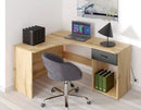 Corner Desk 155cm in Oak Wotan