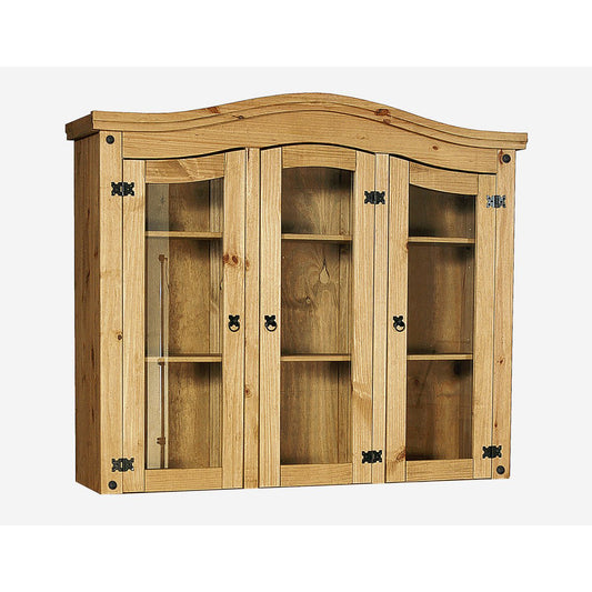 Corona Hutch – 3 Doors (Distressed Solid Waxed Light Pine)