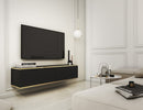 Oro Floating TV Cabinet 135cm in Black