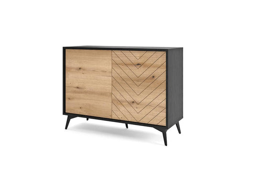 Diamond Sideboard Cabinet 104cm in Oak Evoke