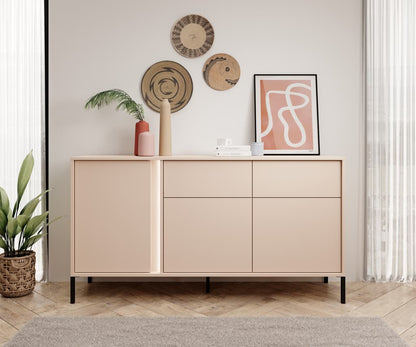 Dast Sideboard Cabinet 154cm [Drawers] in Beige