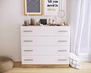 Dentro DT-04 Chest of Drawers in White Matt