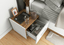 Dentro DT-03P Bedside Cabinet in White Matt