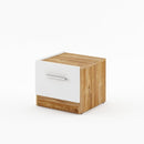 Dentro DT-03L Bedside Cabinet in White Matt