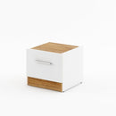 Dentro DT-03P Bedside Cabinet in White Matt