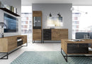 Dark Sideboard Cabinet 153cm in Oak Ribbeck
