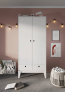 Femii FE-01 Hinged Wardrobe 92cm in White